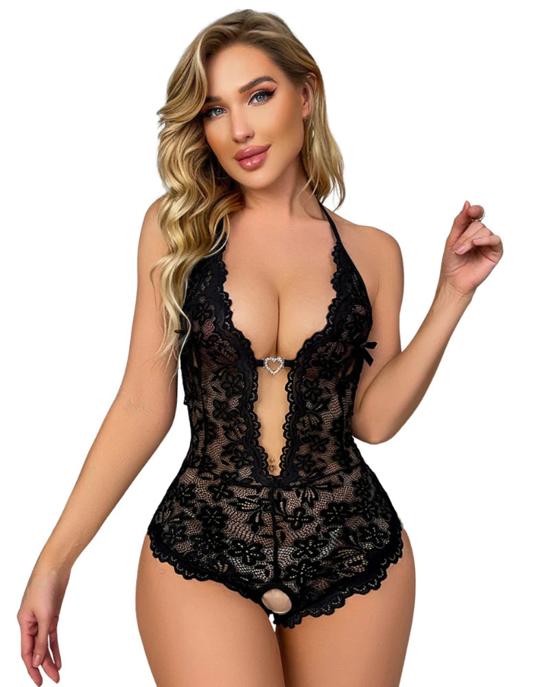 Dantel Kalpli Bodysuit